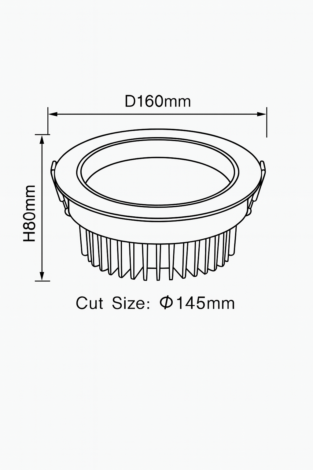 AD SMD DOWN LIGHT 12W 4000K