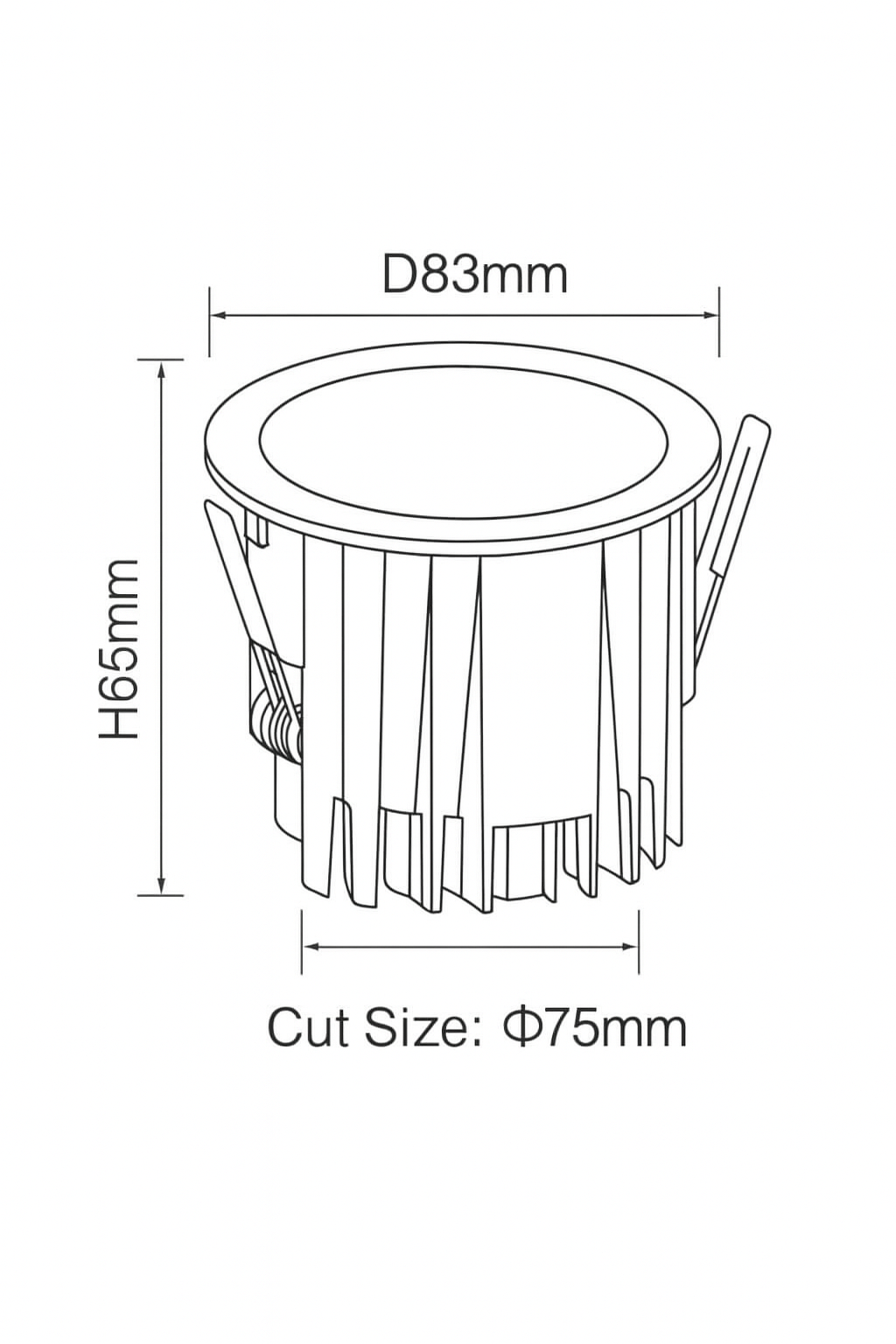COB PROJECT DOWNLIGHT 12W