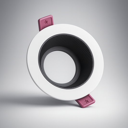 SPOT LIGHT FRAME (16) white-round