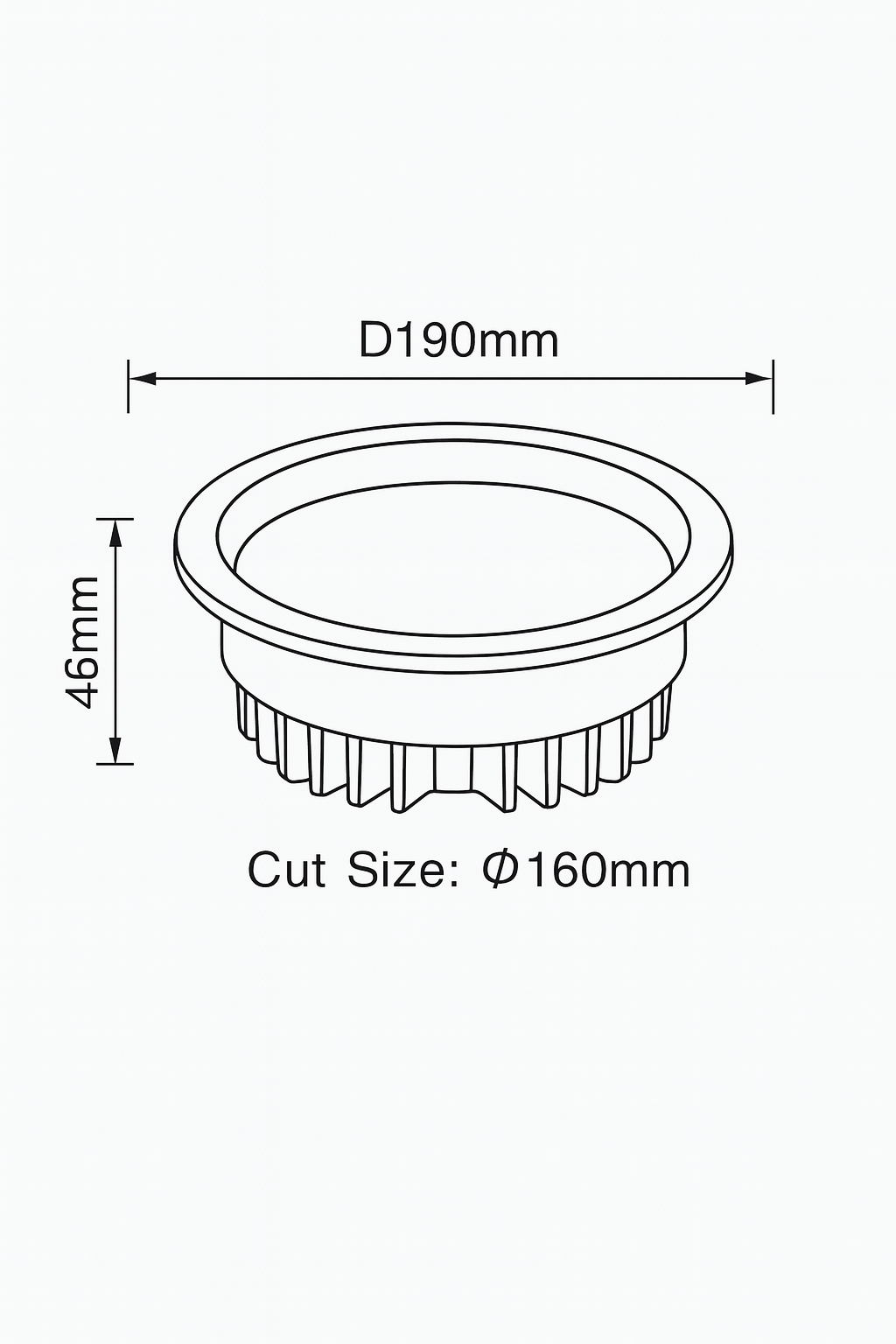 AD SMD DOWN LIGHT 24W 6500K