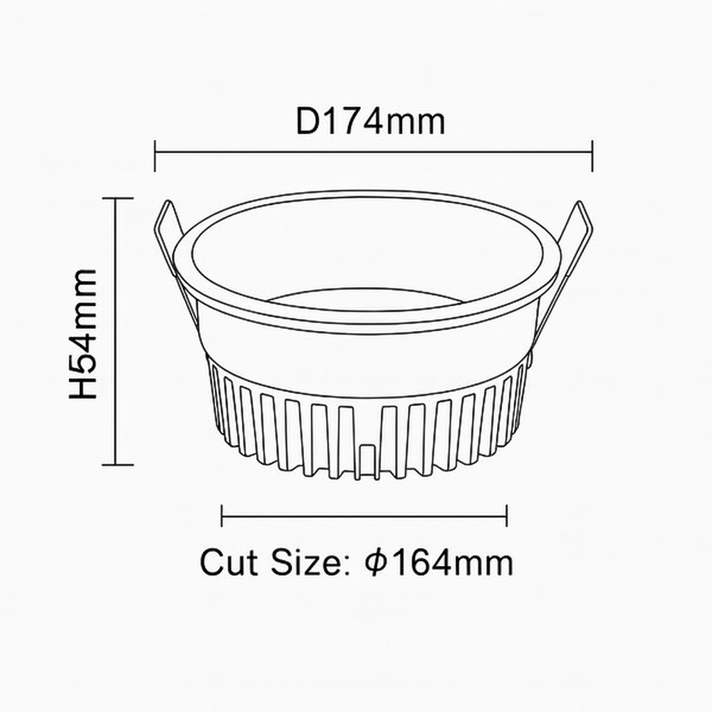 LED SMD DOWNLIGHT 24W 4000K